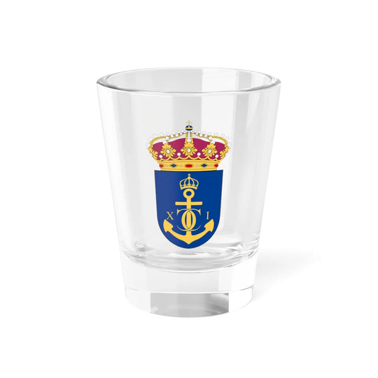 HMS Carlskrona vapen (Sweden) (Coat of Arms) Shot Glass 1.5oz 1.5oz - Go Mug Yourself