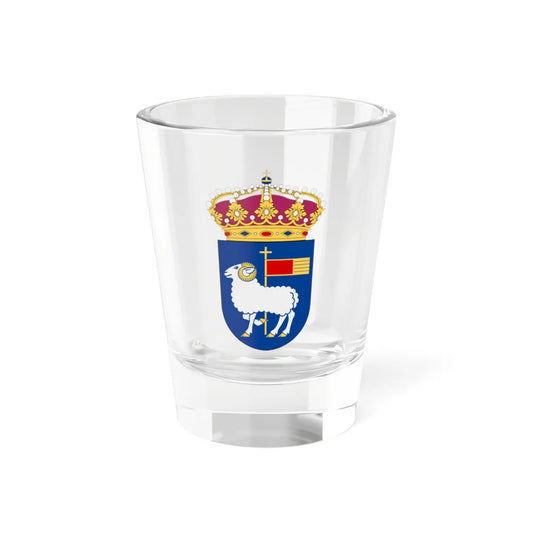 HMS Gotland vapen ubåt (Sweden) (Coat of Arms) Shot Glass 1.5oz 1.5oz - Go Mug Yourself