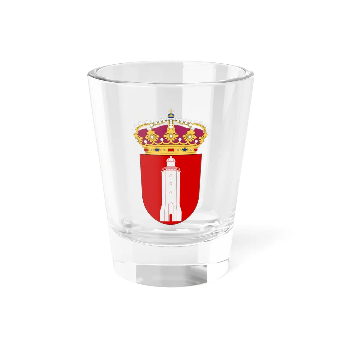 HMS Grönskär vapen (Sweden) (Coat of Arms) Shot Glass 1.5oz 1.5oz - Go Mug Yourself
