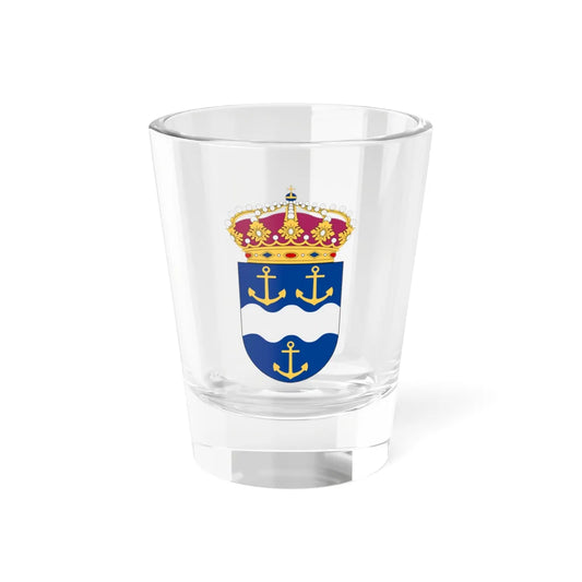 HMS Gävle vapen (Sweden) (Coat of Arms) Shot Glass 1.5oz 1.5oz - Go Mug Yourself