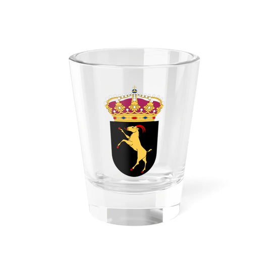 HMS Hälsingland vapen (Sweden) (Coat of Arms) Shot Glass 1.5oz 1.5oz - Go Mug Yourself