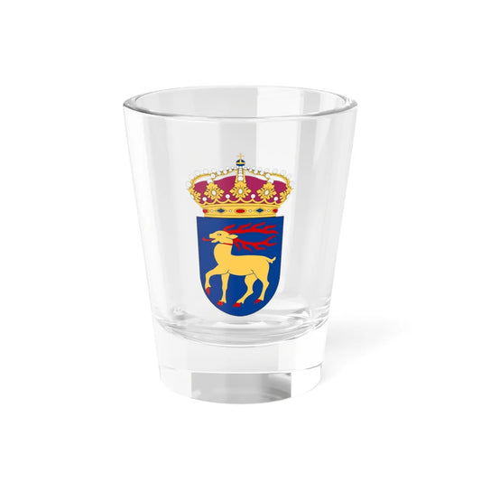HMS Öland vapen (Sweden) (Coat of Arms) Shot Glass 1.5oz 1.5oz - Go Mug Yourself