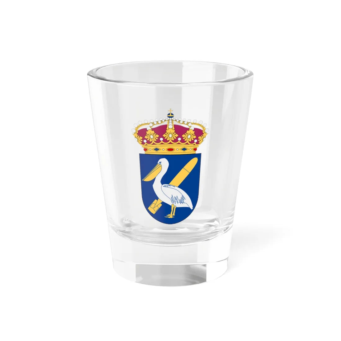 HMS Pelikanen vapen (Sweden) (Coat of Arms) Shot Glass 1.5oz 1.5oz - Go Mug Yourself