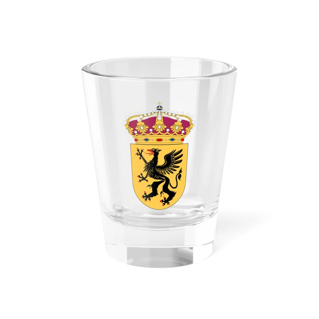HMS Södermanland vapen (Sweden) (Coat of Arms) Shot Glass 1.5oz 1.5oz - Go Mug Yourself