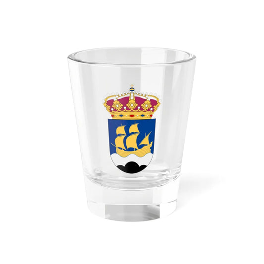 HMS Strömstad vapen (Sweden) (Coat of Arms) Shot Glass 1.5oz 1.5oz - Go Mug Yourself