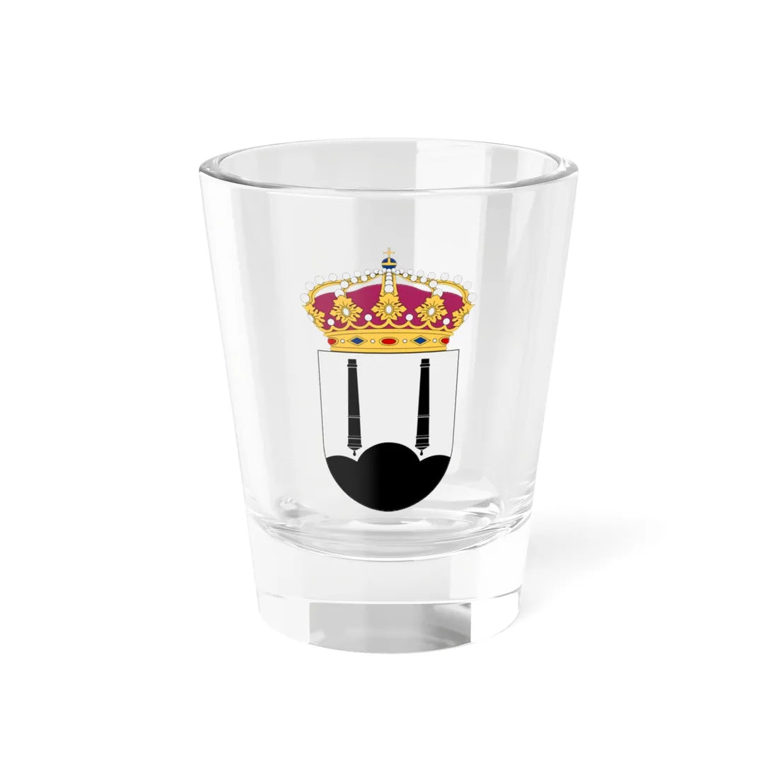 HMS Tjurkö vapen (Sweden) (Coat of Arms) Shot Glass 1.5oz 1.5oz - Go Mug Yourself