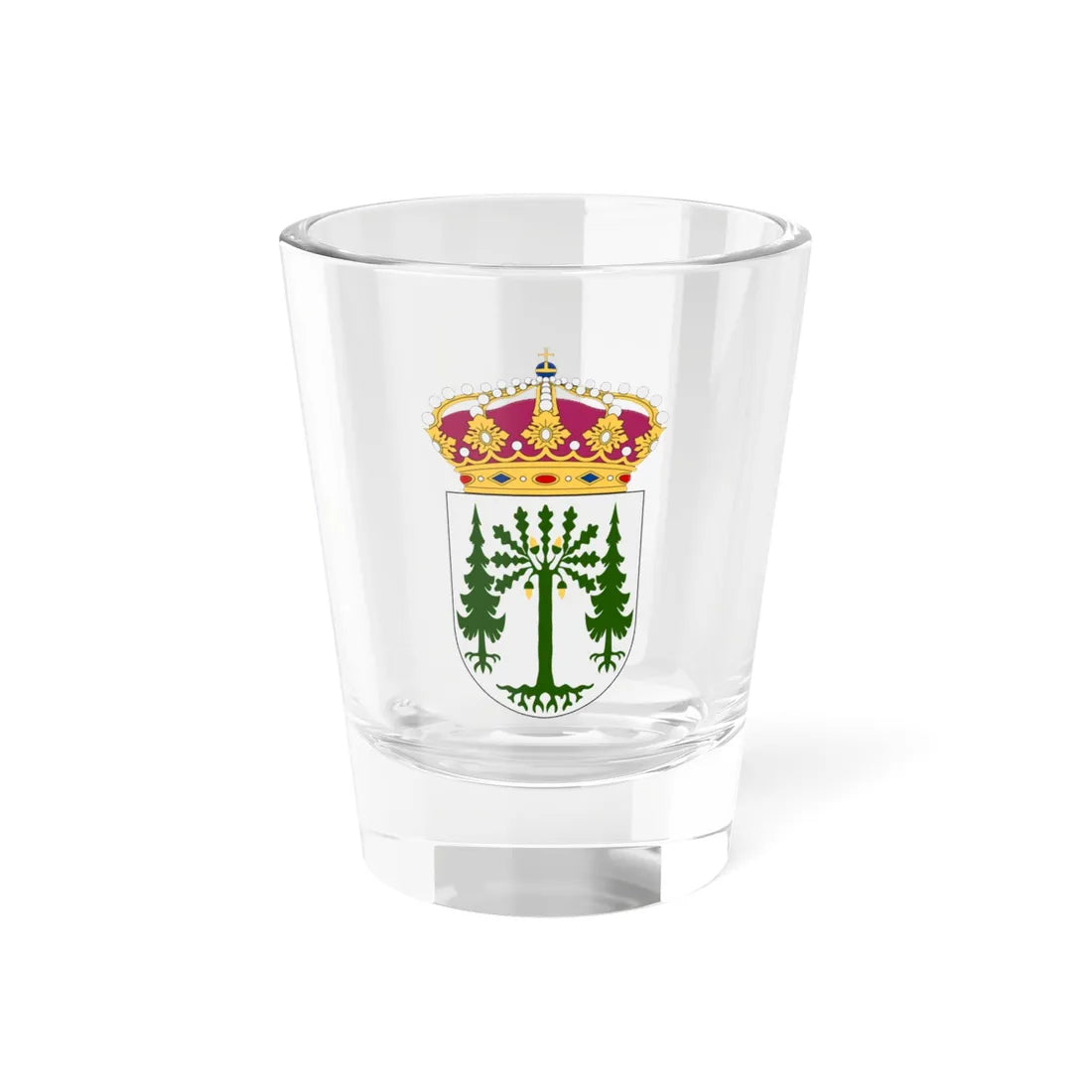 HMS Uddevalla vapen (Sweden) (Coat of Arms) Shot Glass 1.5oz 1.5oz - Go Mug Yourself