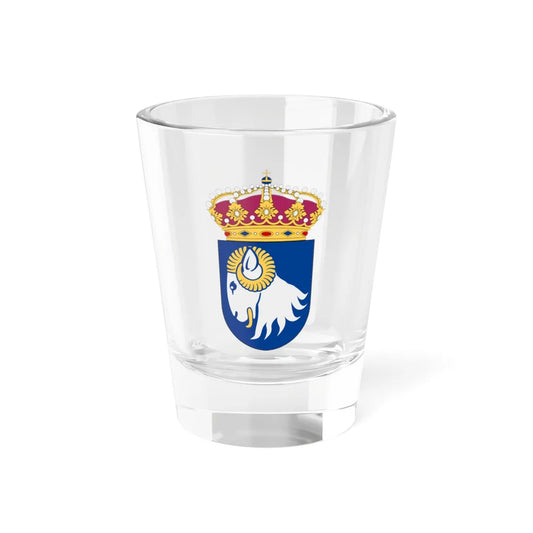 HMS Visborg vapen (Sweden) (Coat of Arms) Shot Glass 1.5oz 1.5oz - Go Mug Yourself