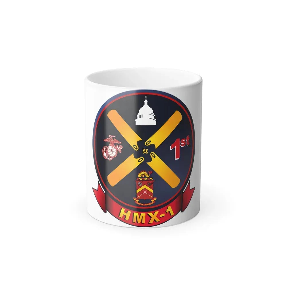 HMX 1 (USMC) Color Changing Coffee Mug 11oz - Go Mug Yourself