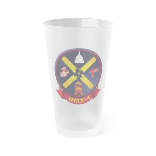 HMX 1 (USMC) Frosted Pint Glass 16oz Default Title - Go Mug Yourself