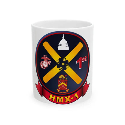 HMX 1 (USMC) White Coffee Mug 11oz - Go Mug Yourself