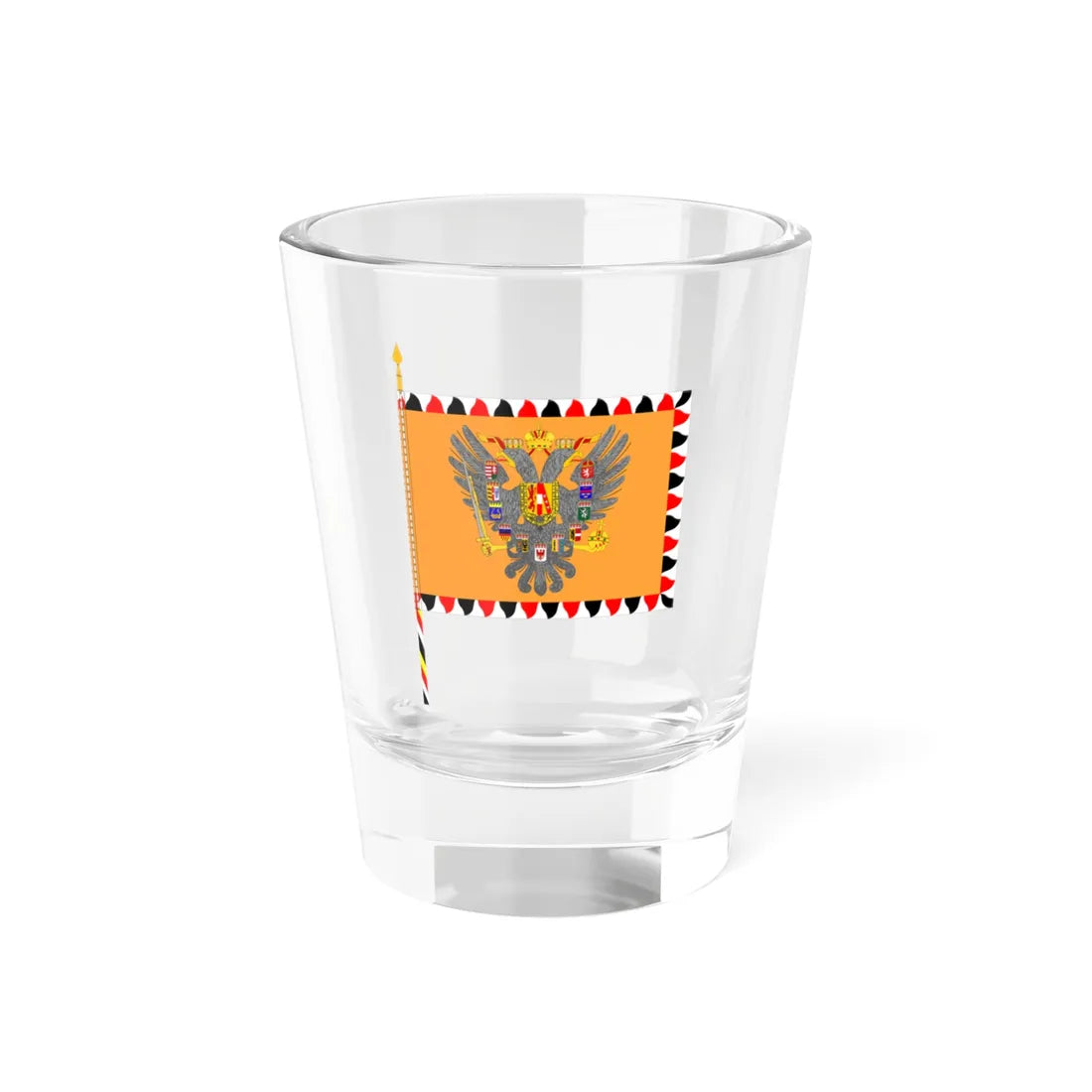 Hoch- und Deutschmeister Flagge (Germany) Shot Glass 1.5oz 1.5oz - Go Mug Yourself