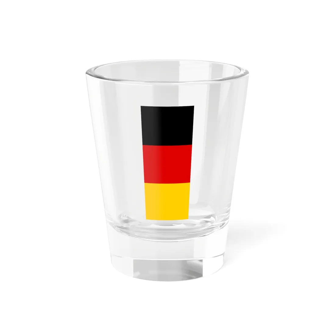 Hochformatflagge Deutschland mit waagerechten Streifen (Germany) Shot Glass 1.5oz 1.5oz - Go Mug Yourself