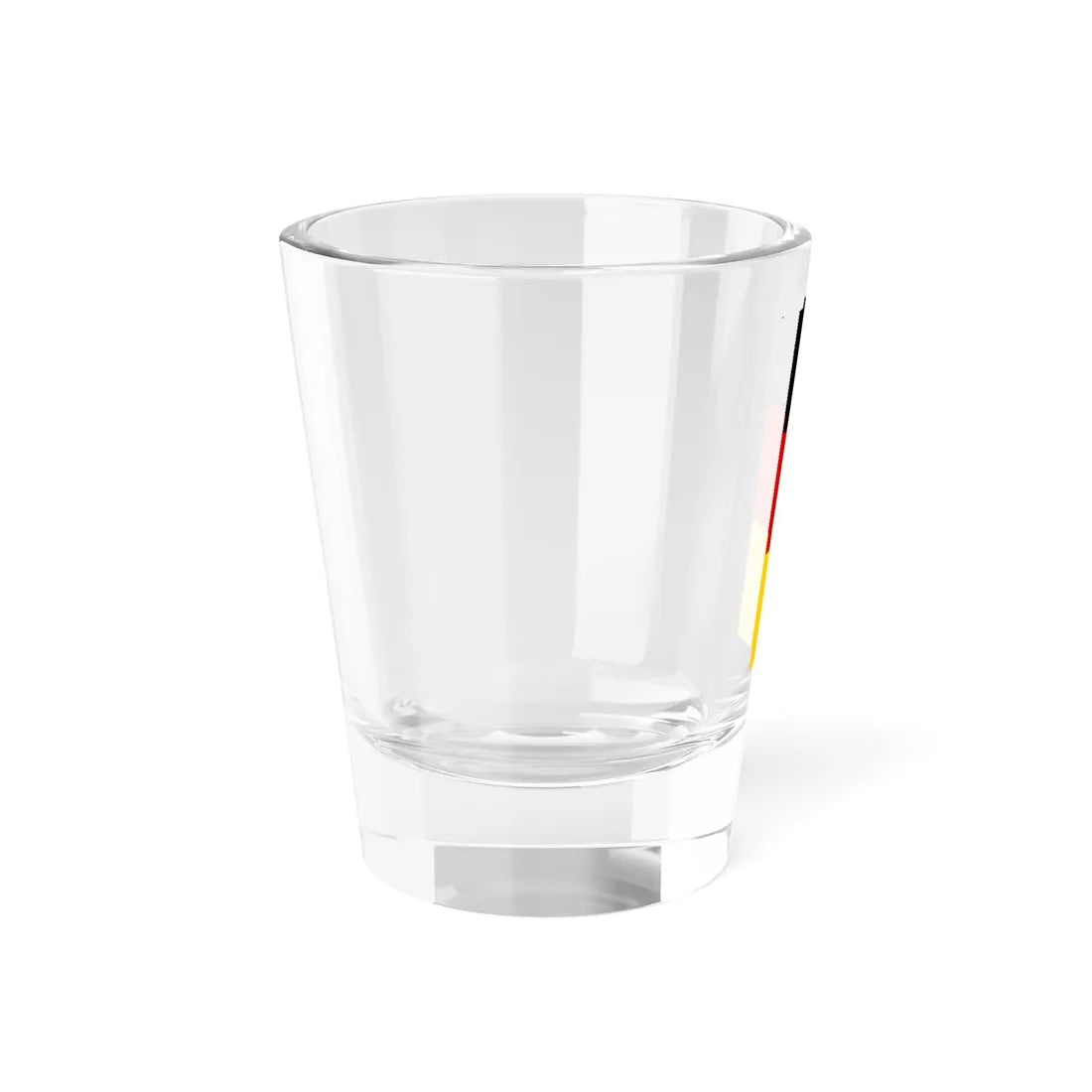 Hochformatflagge Deutschland mit waagerechten Streifen (Germany) Shot Glass 1.5oz - Go Mug Yourself