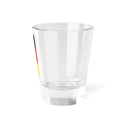Hochformatflagge Deutschland mit waagerechten Streifen (Germany) Shot Glass 1.5oz - Go Mug Yourself