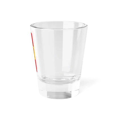 Hochformatflagge Ludwigshafen mit waagerechten Streifen (Germany) Shot Glass 1.5oz - Go Mug Yourself
