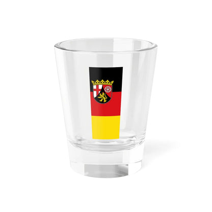 Hochformatflagge Rheinland-Pfalz mit waagerechten Streifen (Germany) Shot Glass 1.5oz 1.5oz - Go Mug Yourself