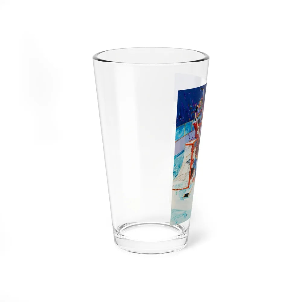 Hockey Magazine Illustration - Pint Glass 16oz-Go Mug Yourself