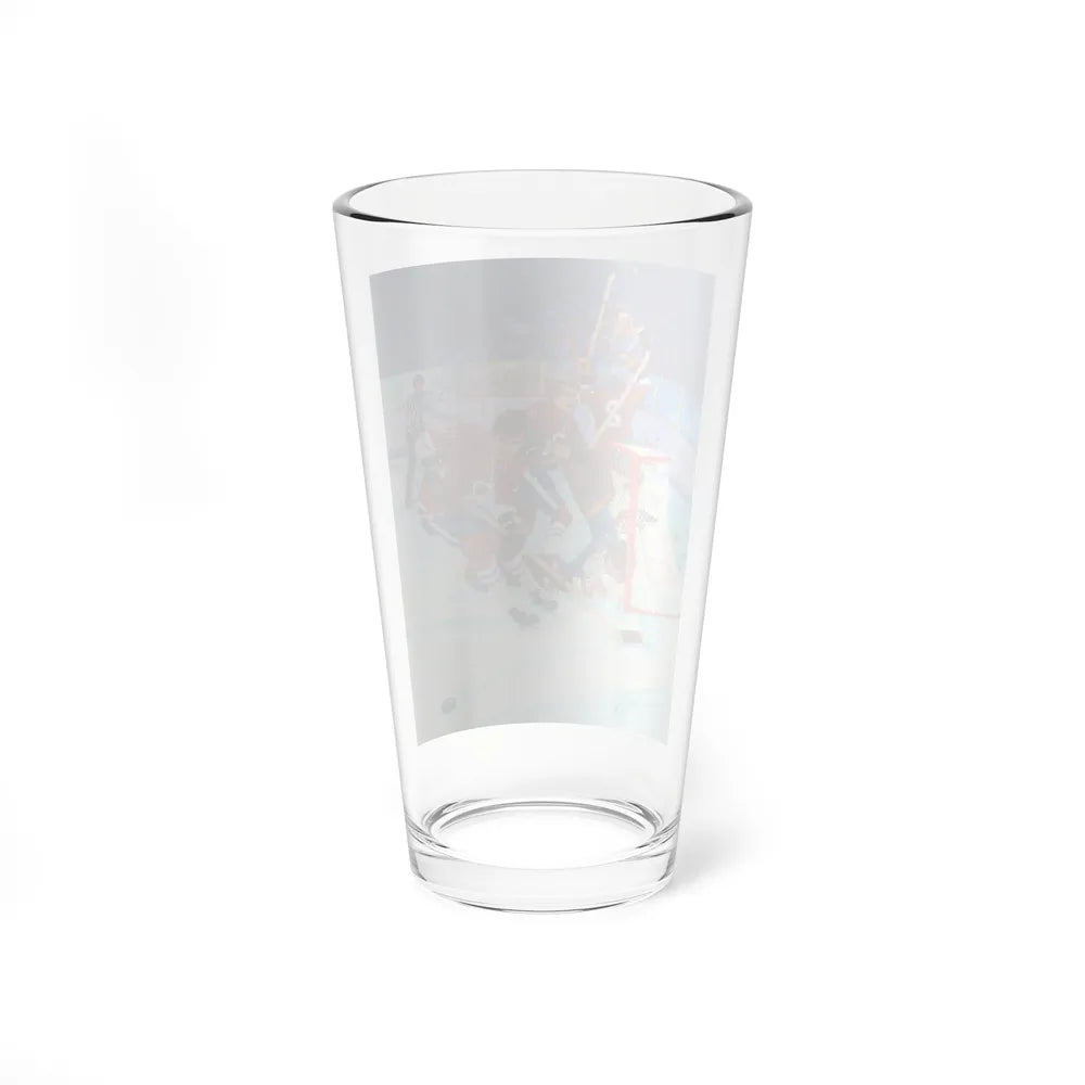 Hockey Magazine Illustration - Pint Glass 16oz-Go Mug Yourself