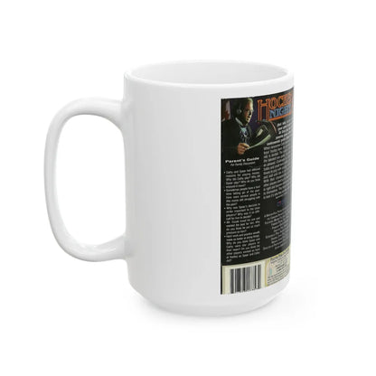 HOCKEY NIGHT (VHS COVER) - White Coffee Mug-Go Mug Yourself