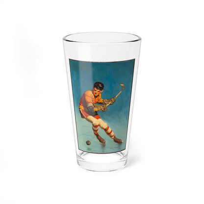 Hockey Player, circa 1935 - Pint Glass 16oz-16oz-Go Mug Yourself