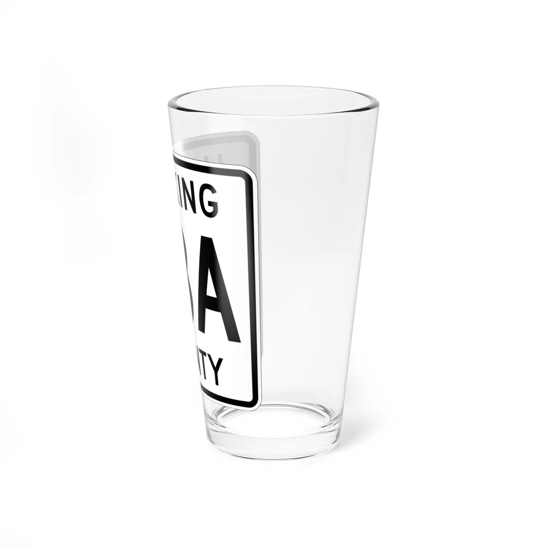 Hocking County Route 33A OH (Ohio) (Road Sign) Pint Glass 16oz - Go Mug Yourself