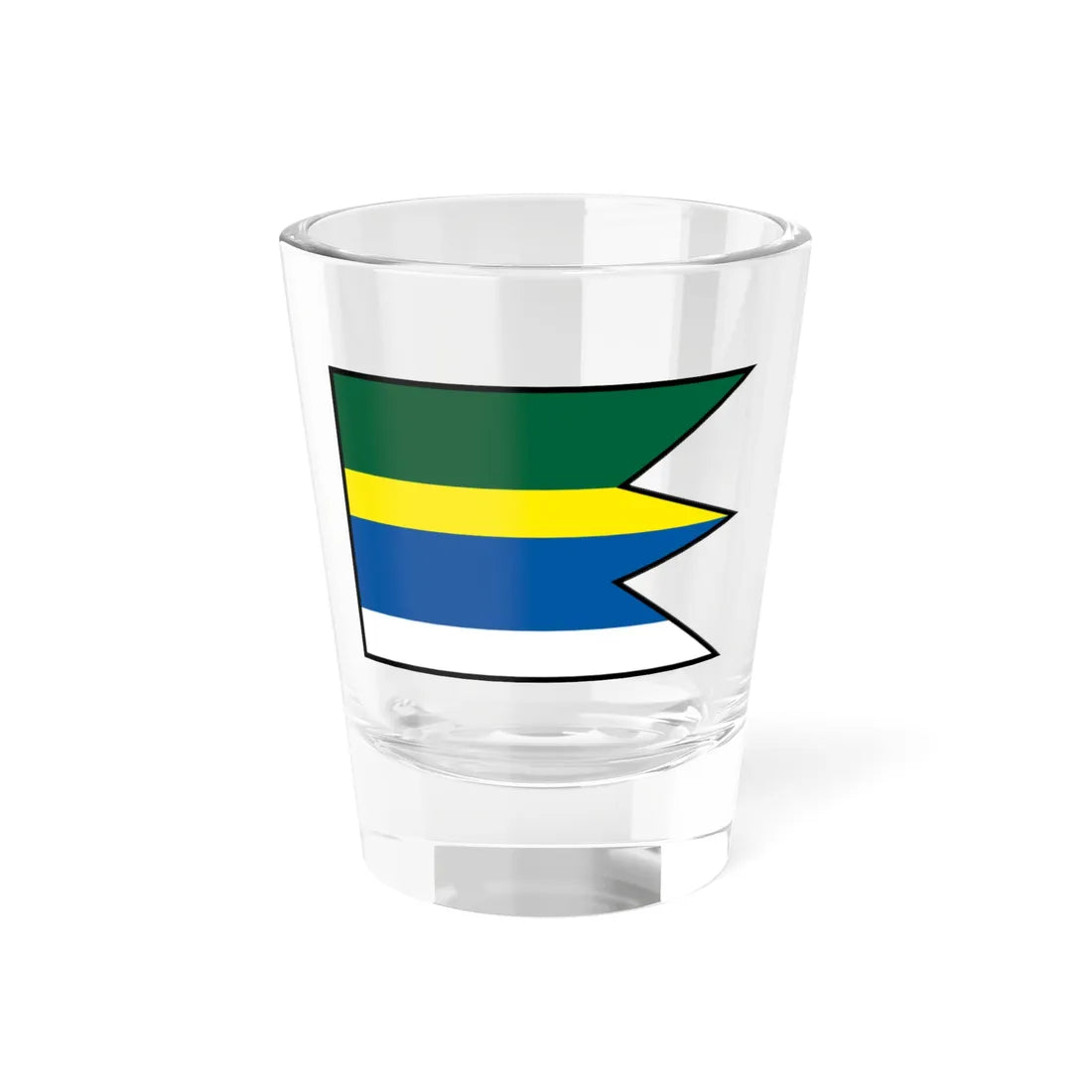 Hodkovce Kosice Okolie Flag (Slovakia) Shot Glass 1.5oz 1.5oz - Go Mug Yourself