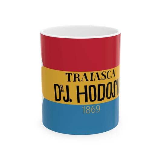 Hodosius electoral flag 1869 (Hungary) White Coffee Mug-11oz-Go Mug Yourself