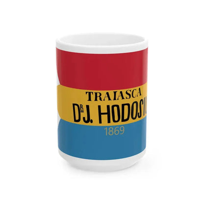 Hodosius electoral flag 1869 (Hungary) White Coffee Mug 15oz - Go Mug Yourself