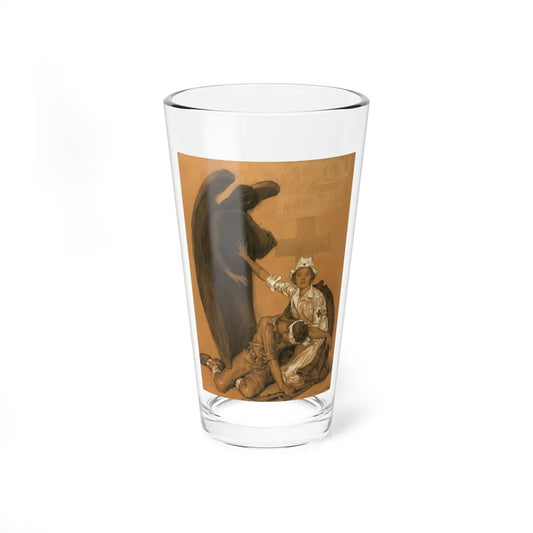 Holding off death, WW1 poster - Pint Glass 16oz-16oz-Go Mug Yourself