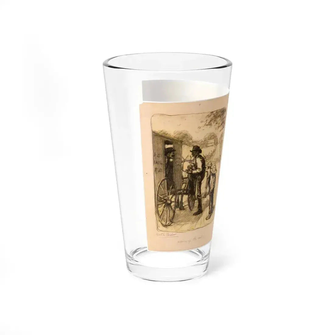 Holding Up the Mail and Two Other Rustic Character Pieces 2-3 (c. 1910s) - Pint Glass 16oz - Go Mug Yourself