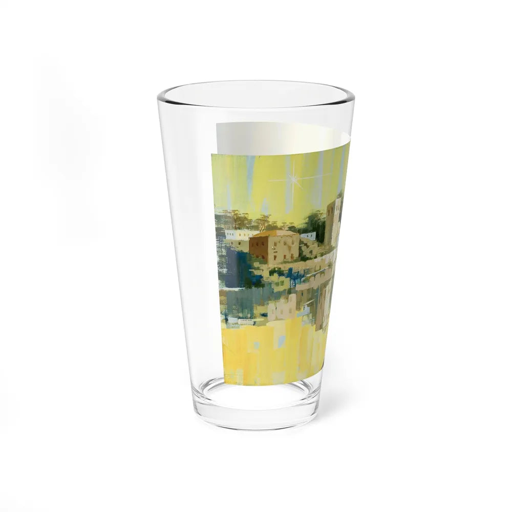 Holiday, Card Illustration 1 - Pint Glass 16oz-Go Mug Yourself