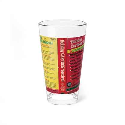HOLIDAY CARTOON FESTIVAL (VHS COVER) Pint Glass 16oz 16oz - Go Mug Yourself