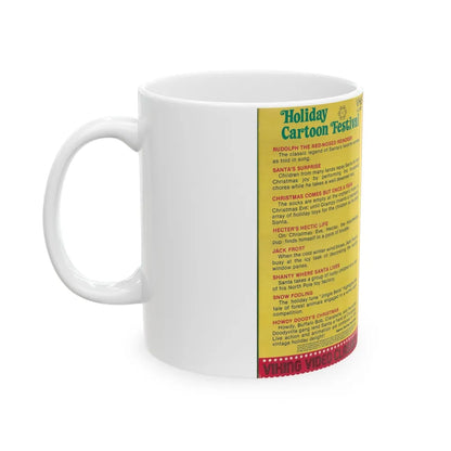 HOLIDAY CARTOON FESTIVAL (VHS COVER) - White Coffee Mug-Go Mug Yourself