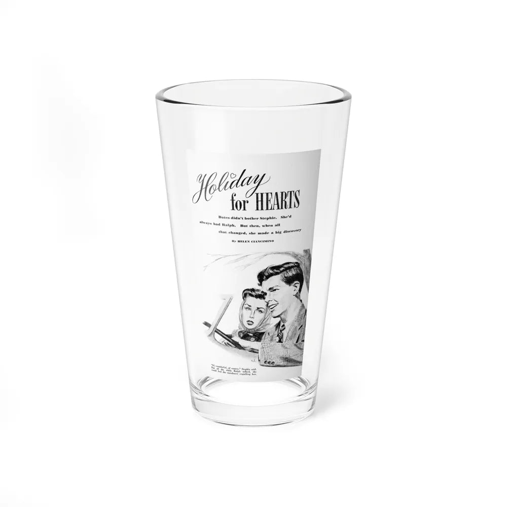 Holiday for Hearts (1), Calling All Girls, October 1946 - Pint Glass 16oz-16oz-Go Mug Yourself