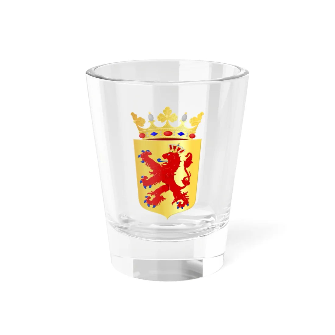 Hollands Kroon wapen (Netherlands) (Coat of Arms) Shot Glass 1.5oz 1.5oz - Go Mug Yourself