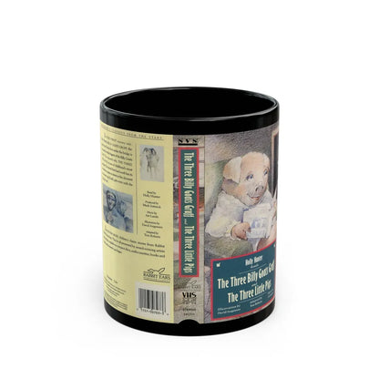 HOLLY HUNTER READS THE THREE BILLY GOATS GRUFF (VHS COVER) - Black Coffee Mug-11oz-Go Mug Yourself