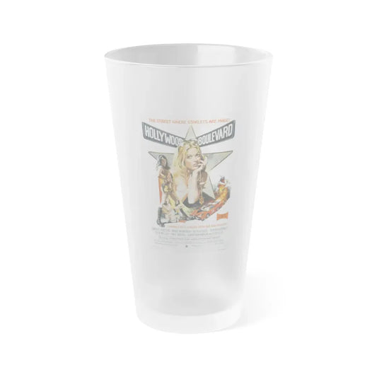 HOLLYWOOD BOULEVARD 1976 Movie Poster - Frosted Pint Glass 16oz Default Title - Go Mug Yourself