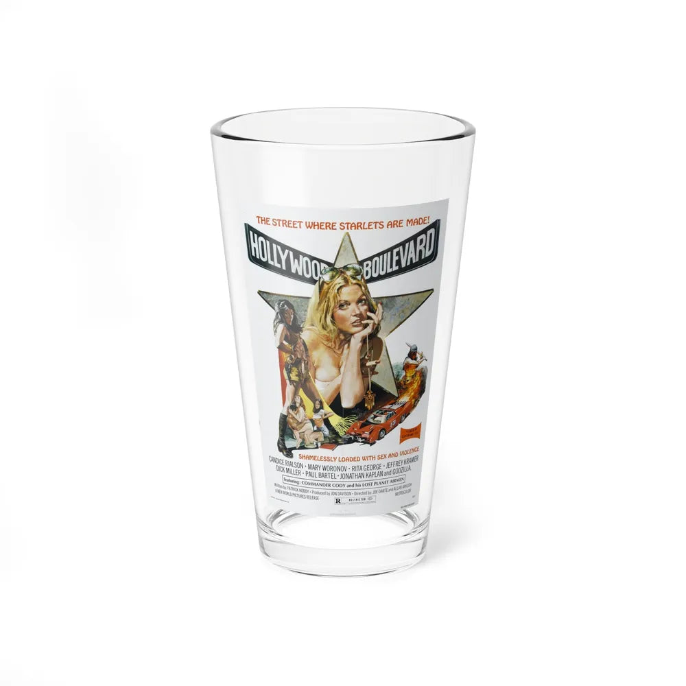 HOLLYWOOD BOULEVARD 1976 Movie Poster - Pint Glass 16oz-16oz-Go Mug Yourself