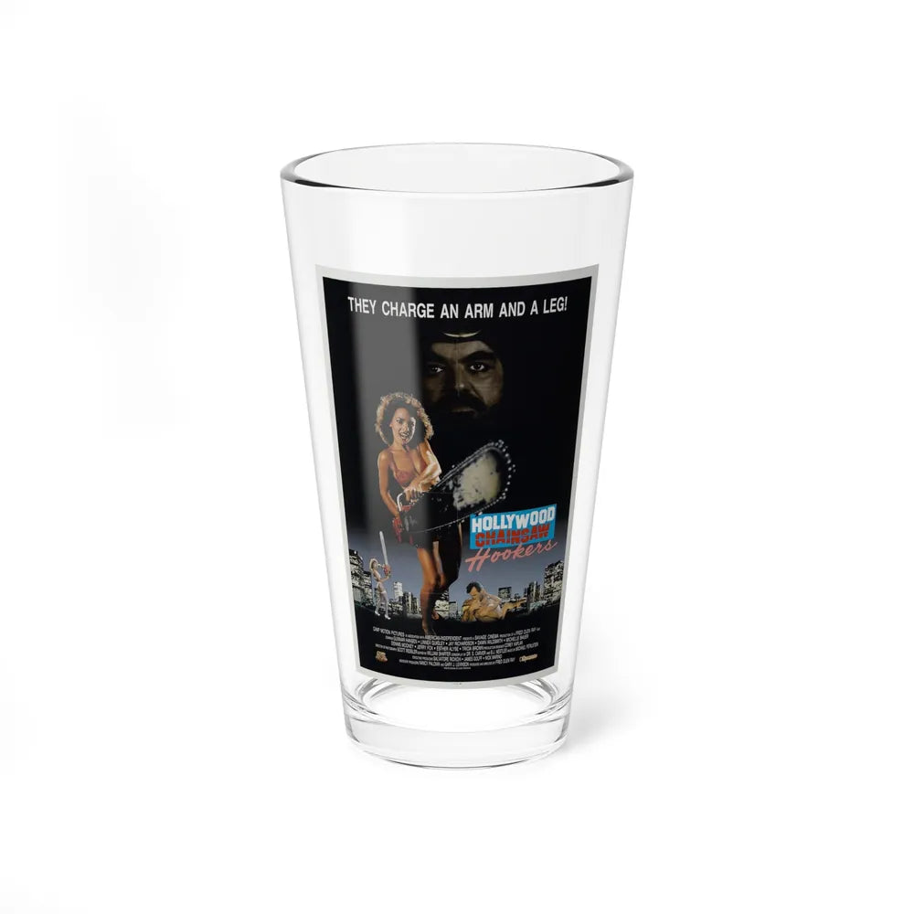 HOLLYWOOD CHAINSAW HOOKERS 1988 Movie Poster - Pint Glass 16oz-16oz-Go Mug Yourself