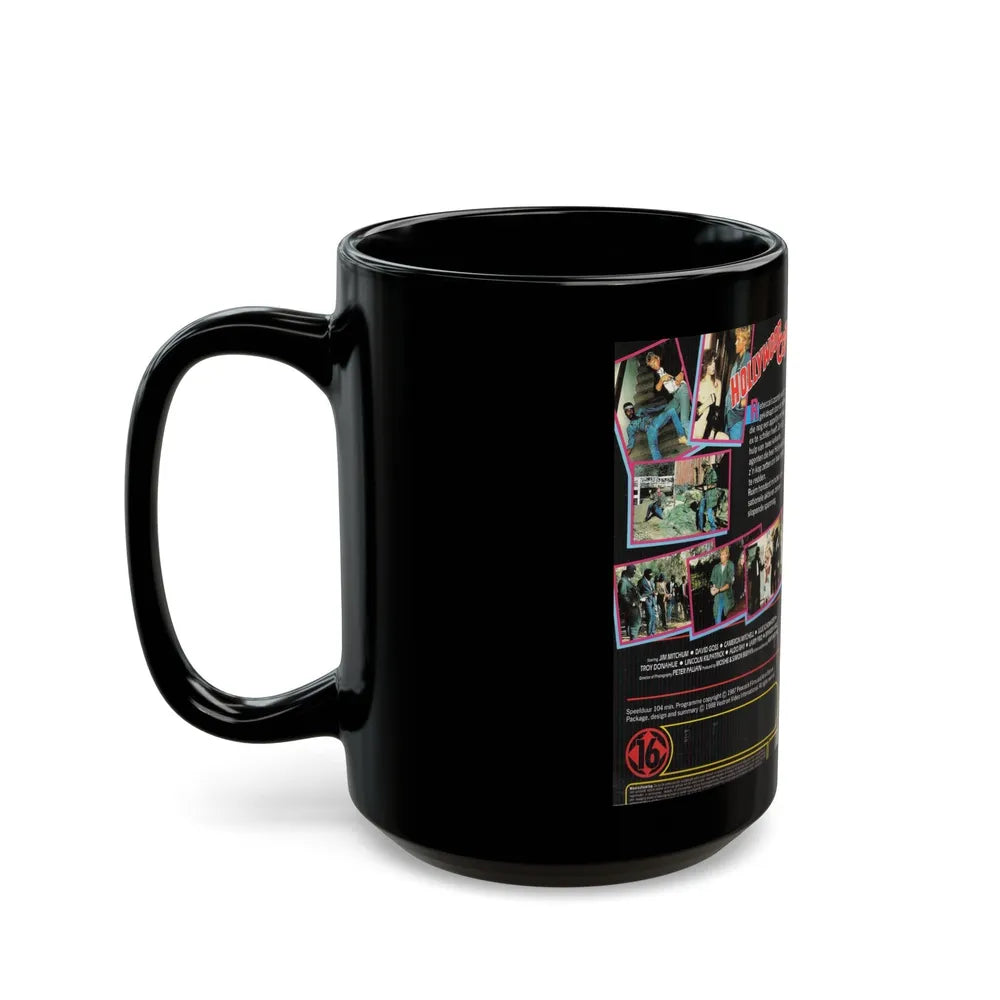 HOLLYWOOD COP (VHS COVER) - Black Coffee Mug-Go Mug Yourself