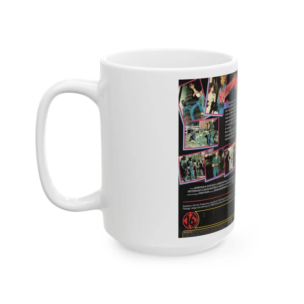 HOLLYWOOD COP (VHS COVER) - White Coffee Mug-Go Mug Yourself