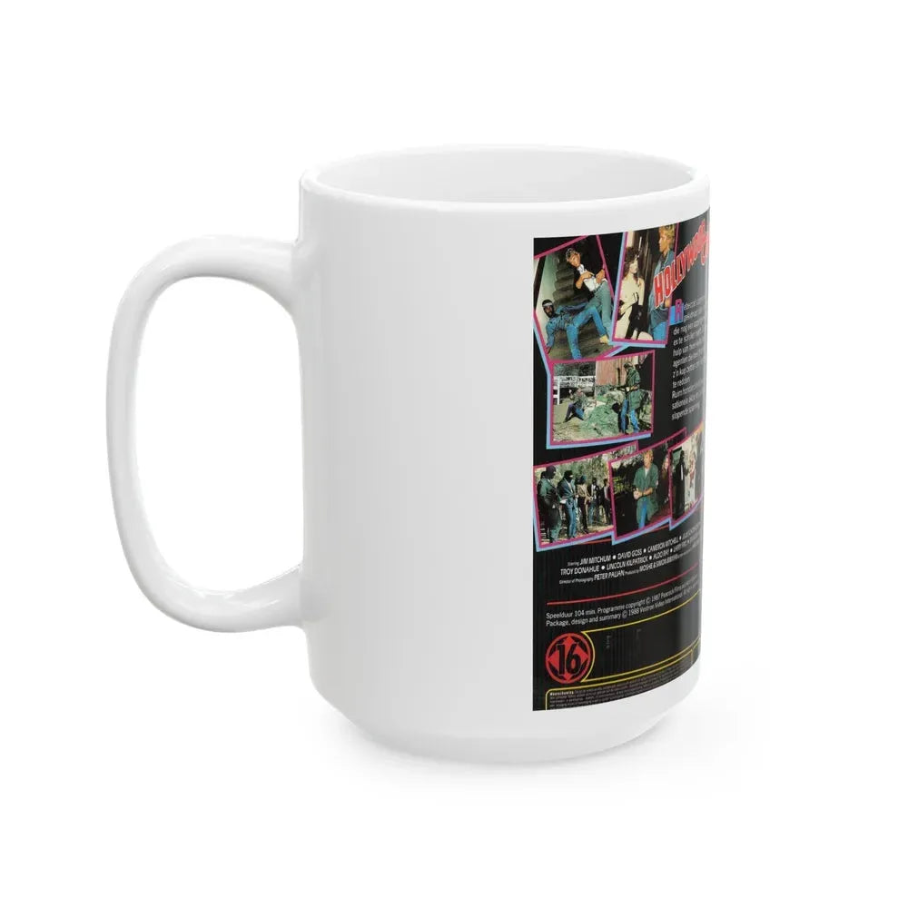 HOLLYWOOD COP (VHS COVER) - White Coffee Mug - Go Mug Yourself