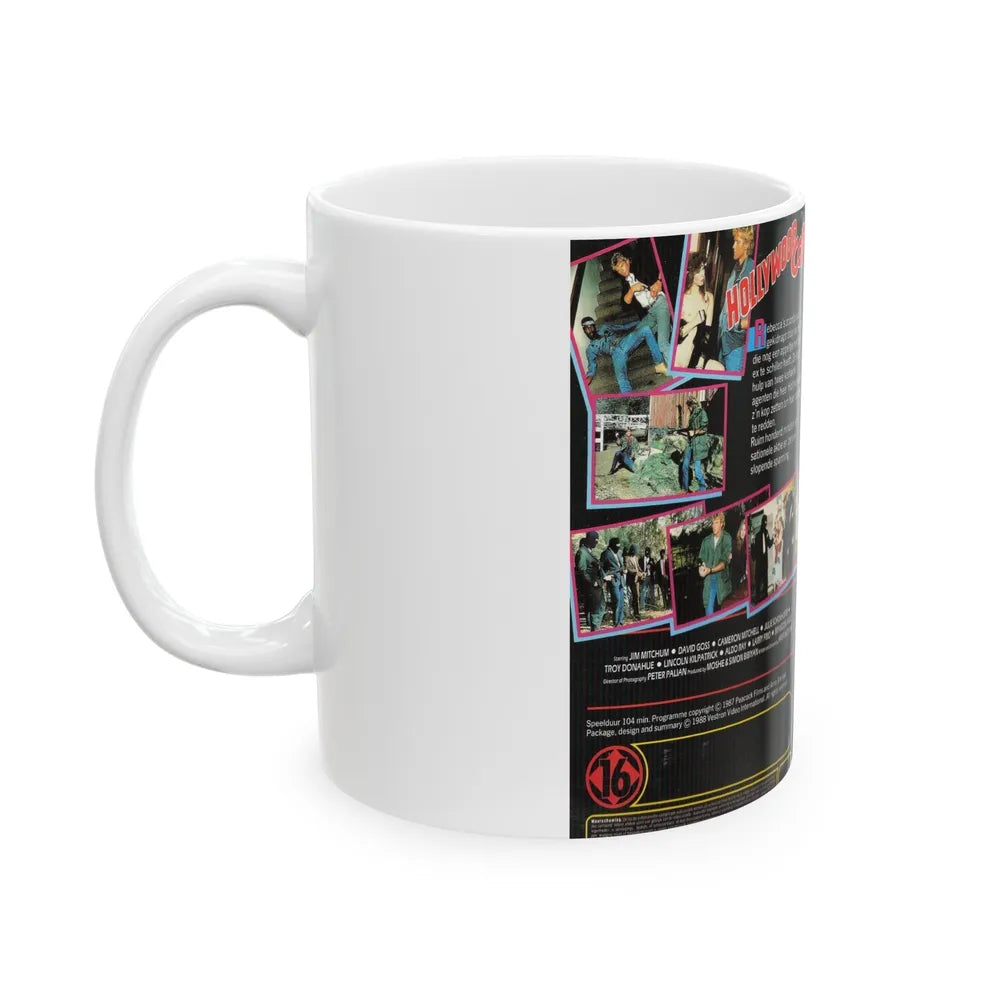 HOLLYWOOD COP (VHS COVER) - White Coffee Mug-Go Mug Yourself