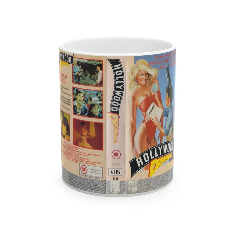 HOLLYWOOD DREAMING (VHS COVER) - White Coffee Mug-11oz-Go Mug Yourself