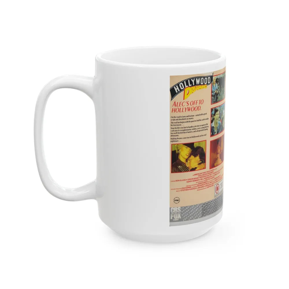 HOLLYWOOD DREAMING (VHS COVER) - White Coffee Mug-Go Mug Yourself