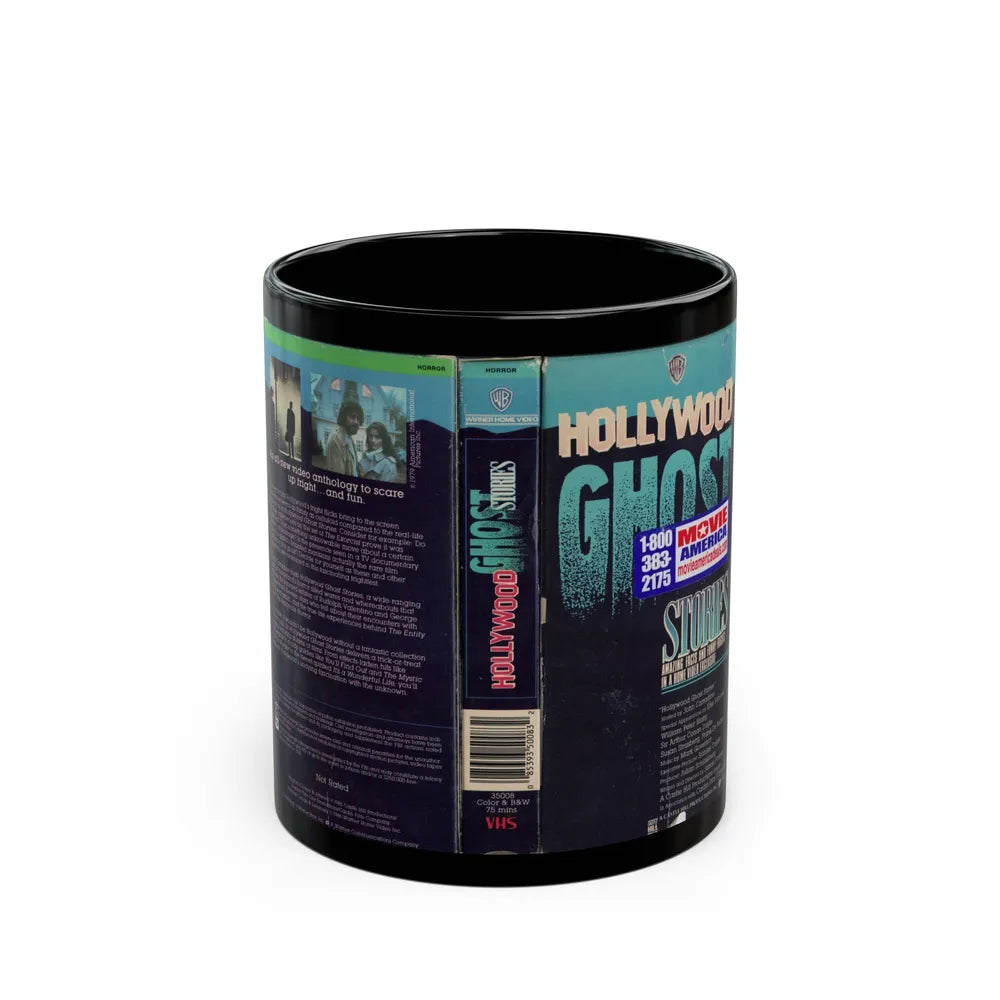 HOLLYWOOD GHOST STORIES (VHS COVER) - Black Coffee Mug-11oz-Go Mug Yourself