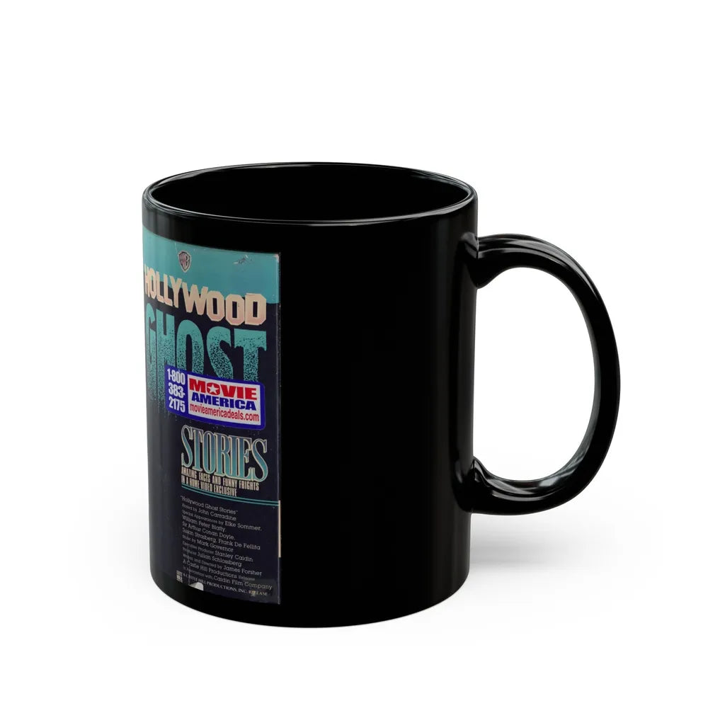 HOLLYWOOD GHOST STORIES (VHS COVER) - Black Coffee Mug-Go Mug Yourself