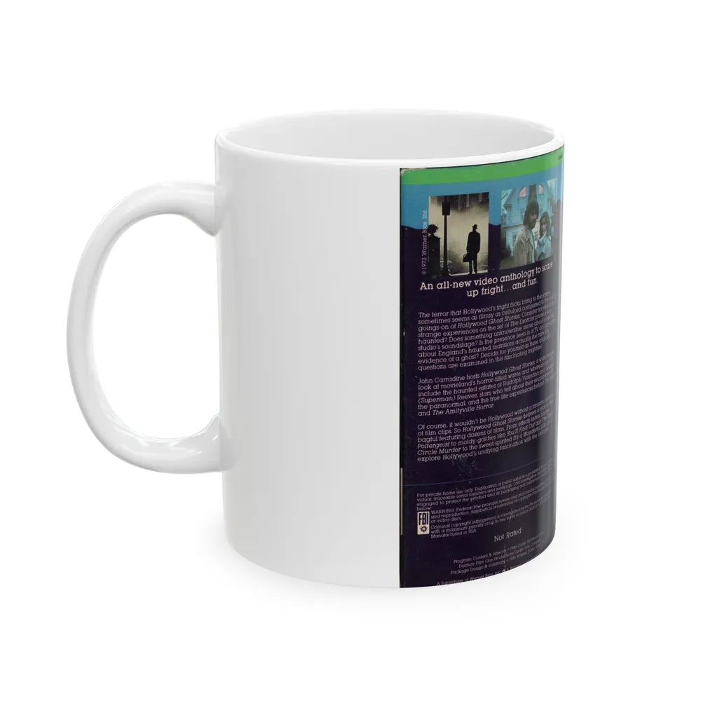 HOLLYWOOD GHOST STORIES (VHS COVER) - White Coffee Mug-Go Mug Yourself