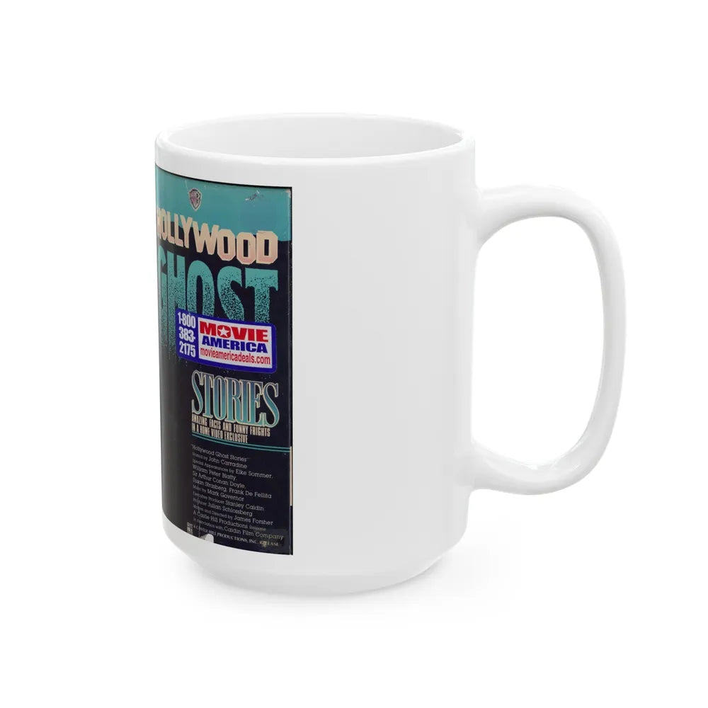 HOLLYWOOD GHOST STORIES (VHS COVER) - White Coffee Mug-Go Mug Yourself